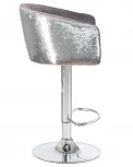 Стул барный DARCY SHINY (серый велюр с серебрянными пайетками)