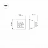 Встраиваемый точечный светильник Arlight CL-KARDAN 024125 (LED, 220V)
