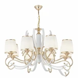 Подвесная люстра Arte Milano Florentia-3857 303857/8 Wh/Gd (220V, на цепи)