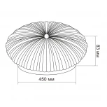 Светодиодный светильник потолочный 90Вт с ПДУ Lumin'arte Daisy CLL54