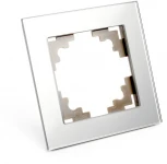 Рамка на 1 пост (серебро) Stekker Катрин 39531