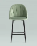 Стул полубарный Stool Group Логан велюр фисташковый УТ000034611