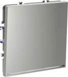 Проходной переключатель одноклавишный с подсветкой (сталь) Voltum S70 VLS010405