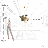 Подвесная люстра Loft It Britannica 10401/800S (220V, на цепи)