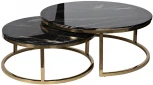 Журнальный стол Garda Decor 57EL-CT101А-BL (Золото/Черный)