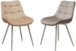 Стул MIAMI G062-03 светлый беж, велюр / белый каркас M-City 628M04277