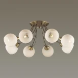 Люстра потолочная Tula 5265/8C античная латунь E14 8*40W