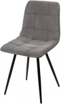 Стул UNO 25 СВЕТЛО-СЕРЫЙ #26, велюр / ЧЕРНЫЙ
