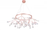 Подвесная люстра Crystal Lux Evita SP45 D COPPER/TRANSPARENT