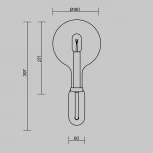 Бра Maytoni Status MOD333WL-01BS (220V, шар)