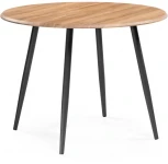 Деревянный стол Notta Абилин 100х76 дуб вотан / черный матовый 507218