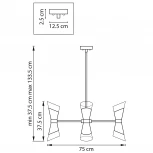 Потолочная люстра Lightstar Strato 817127