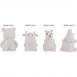 Интерьерная настольная лампа RGB Globo Kraka 28034-20 (для детской, LED, 220V, выключатель, животные)