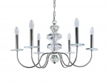 Подвесная люстра свеча Newport 3870 3876/С nickel (220V, на цепи, свеча)