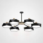 Люстра на штанге Geometric Ch 6 Черная ImperiumLoft Geometric-Ch01 (140731-26) (LED, 220V)