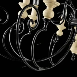 Подвесная люстра Maytoni Karina H631-PL-08-B (220V, на цепи, подсвечник, свеча)