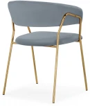 Стул Woodville на металлокаркасе Kamelia 1 gray / gold 15471