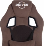 Кресло DRIVER (22) флок/ткань, коричневый, 6/TW-24 Tetchair 19293