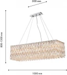 Подвесная люстра хрустальная Favourite Robby 4723-10P (220V, на тросе)