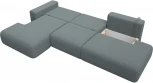 Диван угловой Лига-036 НПБ Модерн Лонг левый угол Лига Диванов (Рогожка) арт.124696L