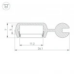 Профиль POLI-2000 ANOD (Алюминий) 021738 Arlight