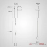 Настенный светильник (бра) Denzil Black ImperiumLoft Denzil01 (140640-26) (LED, 220V)