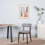 Стул R-Home Франк Грей /Темный орех