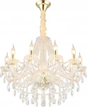Подвесная люстра Koletta APL.755.13.10 (220V, хрусталь, подвески, на цепи, свеча)