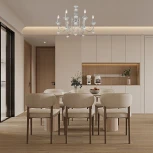 Подвесная люстра Arte Milano AM346109 346109/6 CR (220V, подвески, на цепи, подсвечник, свеча)