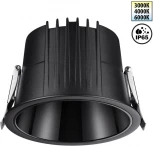 Светильник встраиваемый Novotech Lang 359429 черный с переключателем цв. температуры IP65 LED 20W 220V 3000К\4000К\6000К (круглые)