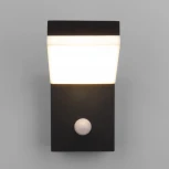 Настеный светильник уличный Elektrostandard Sensor 1541 TECHNO LED черный (220V, датчик движения, IP54)