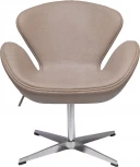 Кресло Bradex Home SWAN STYLE CHAIR латте, экокожа (RF 0688)