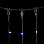 Гирлянда Занавес 2 x 3 м Синий 220В, 600 LED, Провод Черный Каучук, IP65