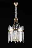 Подвесная люстра Aployt Melisa APL.747.03.04 (220V, хрусталь, на цепи, свеча, круглые)