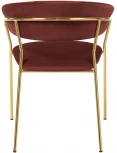 Стул Turin терракотовый с золотыми ножками Bradex Home FR 0914