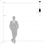 Подвесной светильник Lightstar Pentola 803027 (220V, на проводе, ваза)