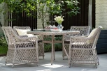 "Айриш" обеденная группа плетеная на 4 персоны, цвет бежевый 4SIS арт.УТ-00002199