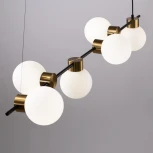 Подвесной светильник Freya Gatsby FR5232PL-06B (220V, на тросе, шарики, молекулы)
