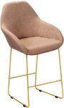 Стул полубар R-Home Kent Браун/Линк Золото