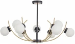Потолочная люстра на штанге Arte Milano Neapolis-76169 276169/9 BK/GD (220V, шар)