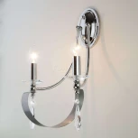 Бра Eurosvet Adelia 60064/2 хром (220V, хрусталь Strotskis, подвески, подсвечник, свеча)