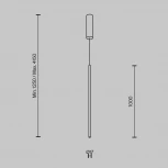 Подвесной светильник Maytoni Halo MOD246PL-L24BSK1 (LED, 220V, на проводе)