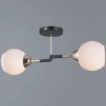 Потолочная люстра на штанге ILLUMICO IL0689-2CSQ-24 BK FGD LIBRA (220V)