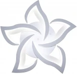 Потолочная люстра с таймером Natali Kovaltseva Smart Home LED LAMPS 81212 (220V, голосовое управление, пульт управления, управление смартфоном, умный дом - Алиса, Tuya Smart, Сири, Smart Life, цветы)