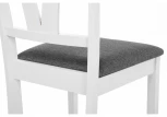 Обеденный стул Woodville Star white / light grey 11700