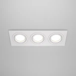 Встраиваемый светильник Atom GU10 3x50Вт Maytoni Technical DL024-2-03W (220V)
