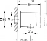 Шланговое подключение Grohe Euphoria Cube 26370DL0 с держателем, теплый закат