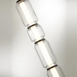 Торшер Odeon Light Jam 5409/53FL черный/прозрачный/металл/стекло/акрил LED 53W 3000K 3200Лм