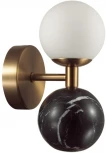 Бра Odeon Light Lolla 4361/6WL под латунь/металл/стекло/черный мрамор IP20 LED 1*6W 3000K 220V (шарики)