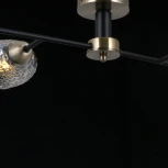 Потолочная люстра на штанге ILLUMICO IL0285-4CSQ-79 BK AB (220V)